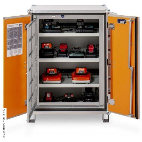 Armoire anti-feu batteries avec pieds 8/10 LockEX 2.0 Premium SIM 230 V - CEMO - Image 2