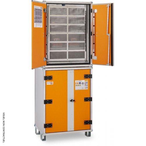 Armoire anti-feu batteries avec pieds 8/20 Premium 400 V LockEX 2.0 - CEMO - Image 1