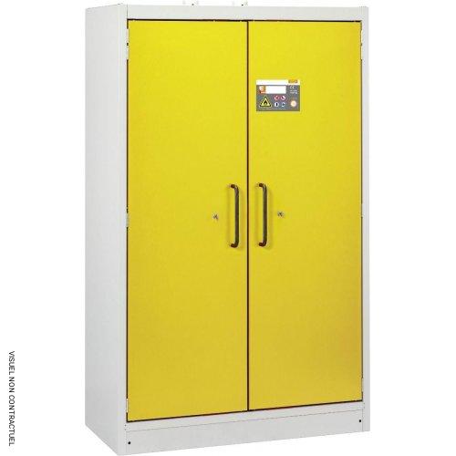 Armoire anti-feu PROline 12/20 F90, 2 portes jaunes, 5 tiroirs - CEMO - Image 1