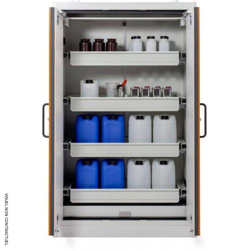 Armoire anti-feu PROline 12/20 F90, 2 portes orange, 4 tiroirs - CEMO - Image 2