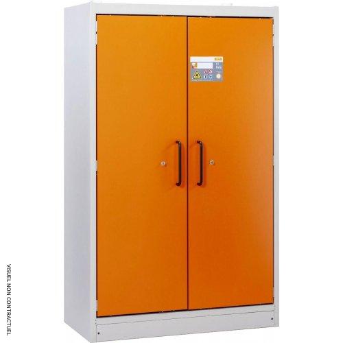 Armoire anti-feu PROline 12/20 F90 pour fûts, 2 portes orange - CEMO - Image 1