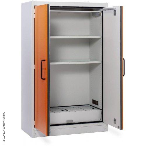 Armoire anti-feu PROline 12/20 F90 pour fûts, 2 portes orange - CEMO - Image 2