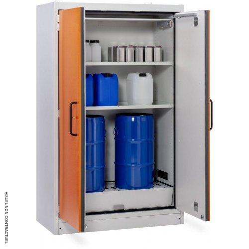 Armoire anti-feu PROline 12/20 F90 pour fûts, 2 portes orange - CEMO - Image 3