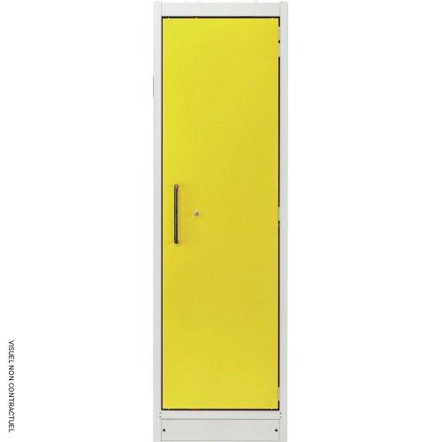 Armoire anti-feu PROline 6/20 F90, 1 porte droite jaune, 5 tiroirs - CEMO - Image 1