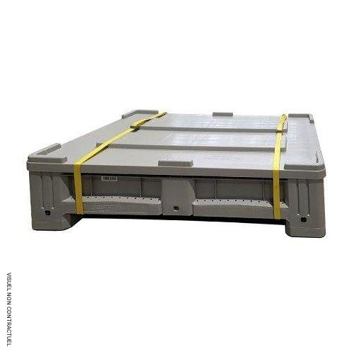 Box pour batteries lithium ADR 195 litres avec couvercle - CEMO - Image 1
