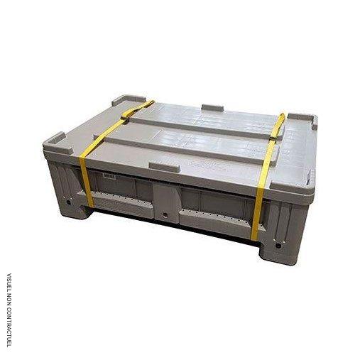 Box pour batteries lithium ADR 195 litres avec couvercle - CEMO - Image 2