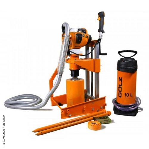 Carotteuse de canalisation KB350 avec moteur électrique filaire EDM33-extra - GOLZ - Image 1