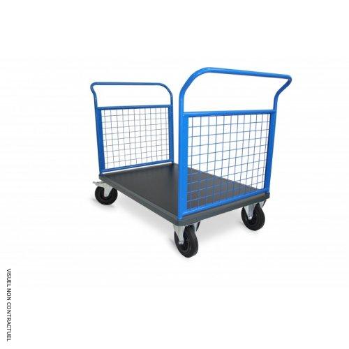 Chariot 2 dossiers grillagé 500 kg - PLANORGA - Image 1