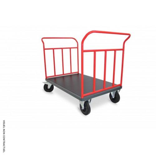 Chariot 2 dossiers tubulaire 650kg - PLANORGA - Image 1