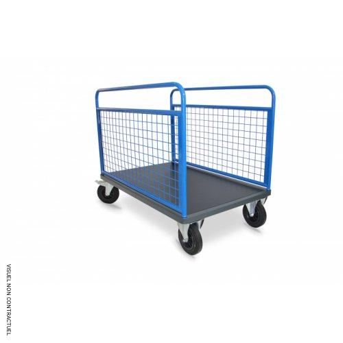 Chariot 2 ridelles grillagé 500kg - PLANORGA - Image 1