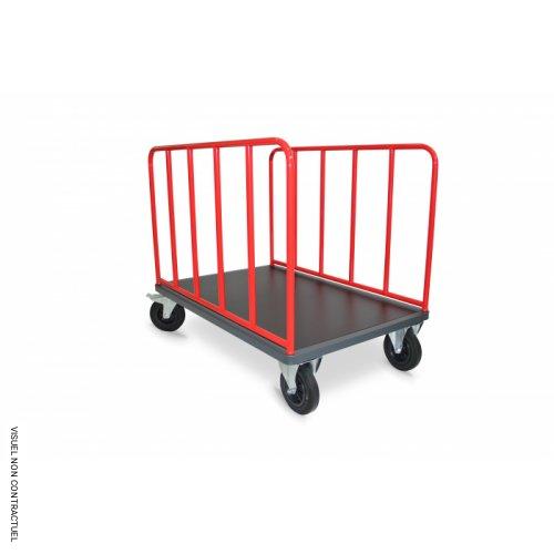 Chariot 2 ridelles tubulaire 650kg - PLANORGA - Image 1