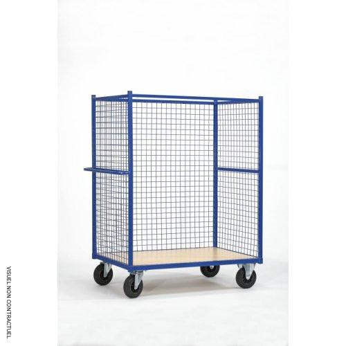 Chariot 3 côtés grillagés - PLANORGA - Image 3