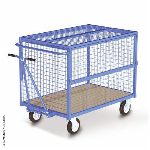 Chariot Container avec poignée manuelle 500kg - PLANORGA - Image 1