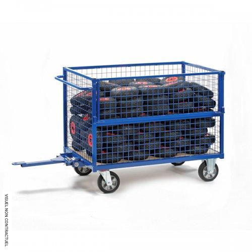 Chariot Container pour mise en train - 500kg - PLANORGA - Image 2