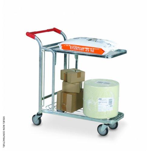 Chariots emboitables 2 plateaux 300 kg - PLANORGA - Image 2