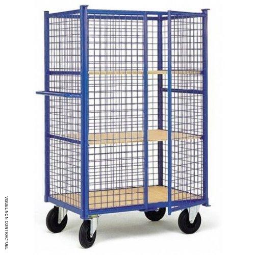 Chariots pré-composés grillagés avec portes - PLANORGA - Image 1