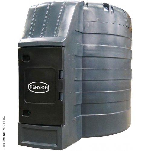 Cuve stockage fuel PEMD 10 000 litres avec armoire intégrée pompe 80 l/min - RENSON - Image 1