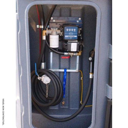 Cuve stockage fuel PEMD 10 000 litres avec armoire intégrée pompe 80 l/min - RENSON - Image 2