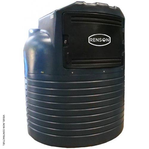 Cuve stockage fuel PEMD 2 500 litres avec armoire intégrée pompe 50 l/min - RENSON - Image 1
