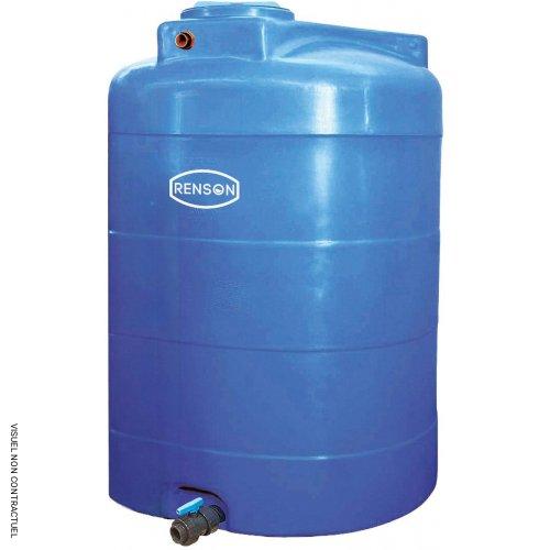 Cuve verticale bleue stockage eau 5 000 litres pré-équipée 3" - RENSON - Image 1