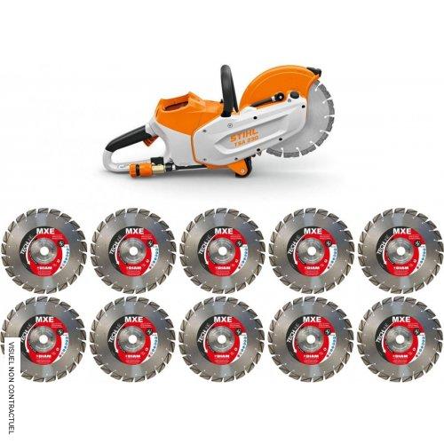 Découpeuse à batterie TSA 230 avec 10 disques diamants MXE Ø 230 mm - STIHL - Image 1