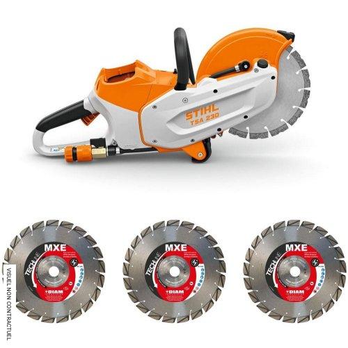 Découpeuse à batterie TSA 230 avec 3 disques diamants MXE Ø 230 mm - STIHL - Image 1