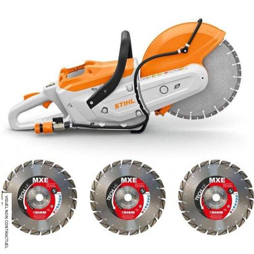 Découpeuse à batterie TSA 300 avec 3 disques diamants MXE Ø 300 mm - STIHL - Image 1