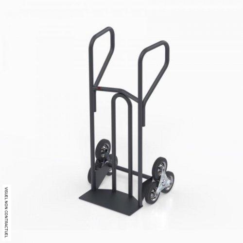 Diable lourd 400 kg avec poignées fermées et roues étoiles - PLANORGA - Image 1