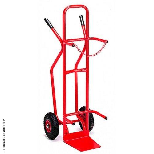 Diable porte-bouteilles avec roues pneumatiques - 1 Bouteille - PLANORGA - Image 1