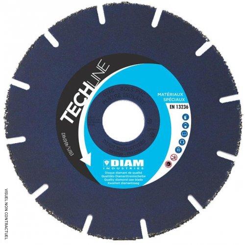 DIAMWOOD - Disque Diamant Multi-Usage pour Tout Type de Matériaux | Lame Diamantée à Tronçonner | Meuleuse Disqueuse | ⌀ 125 mm | Alésage 22,23 mm | Béton, Cuivre, Brique, Pierre, Tuile, Bois ou PVC DIAMWOOD - Disque Diamant Multi-Usage pour Tout Type de Matériaux | Lame Diamantée à Tronçonner | Meuleuse Disqueuse | ⌀ 125 mm | Alésage 22,23 mm | Béton, Cuivre, Brique, Pierre, Tuile, Bois ou PVC