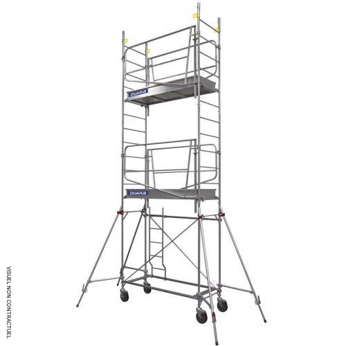 Échafaudage roulant en acier AC BANCHE - Hauteur de travail 4,30 m - DUARIB - Image 1