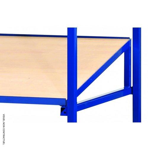 Etagère 60 kg inclinée avec rebord de rechange - PLANORGA - Image 1