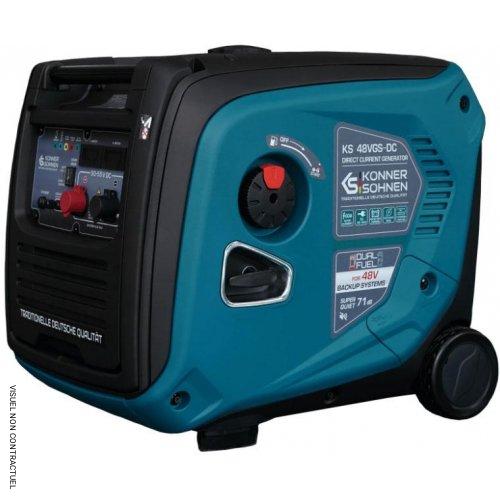 Générateur de courant continu insonorisé 50-55 V bi-carburant KS 48VGS-DC - KÖNNER & SÖHNEN - Image 1