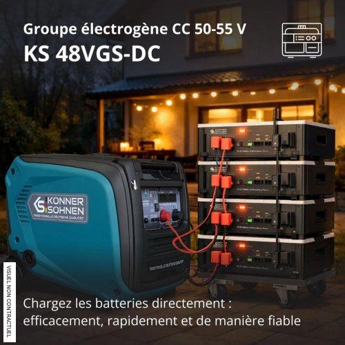 Générateur de courant continu insonorisé 50-55 V bi-carburant KS 48VGS-DC - KÖNNER & SÖHNEN - Image 2