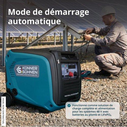 Générateur de courant continu insonorisé 50-55 V bi-carburant KS 48VGS-DC - KÖNNER & SÖHNEN - Image 3