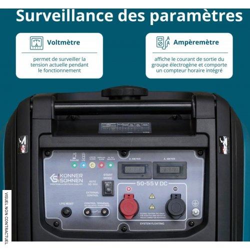 Générateur de courant continu insonorisé 50-55 V bi-carburant KS 48VGS-DC - KÖNNER & SÖHNEN - Image 5