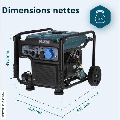 Groupe électrogène inverter essence DE 6,5 kW KS 6500iE - KÖNNER & SÖHNEN - Image 4