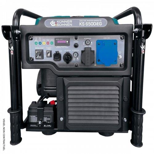 Groupe électrogène inverter hybride gaz/essence DE 6,5 kW KS 6500iEG - KÖNNER & SÖHNEN - Image 1