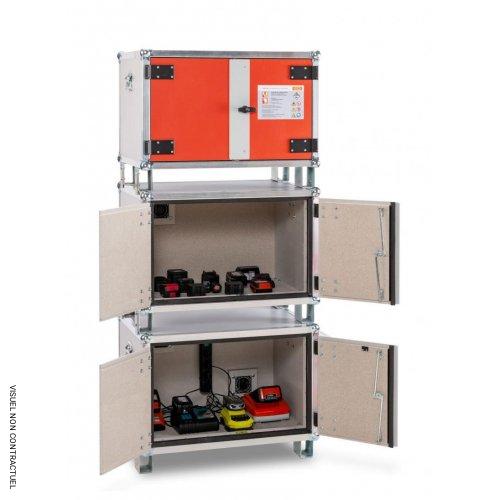 Kit pieds pour empilage des armoires anti-feu batteries Lithium - CEMO - Image 5