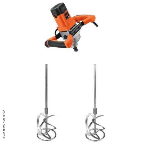 Malaxeur portatif électrique à 2 vitesse G-MIX 1800 + 2 hélices 3 rubans - GOLZ - Image 1