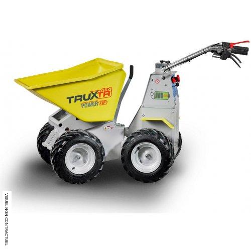 Mini-Dumper à batterie 4 roues motrices BENDIE EB300P avec benne en acier 300 kg - ETRAMO - Image 1