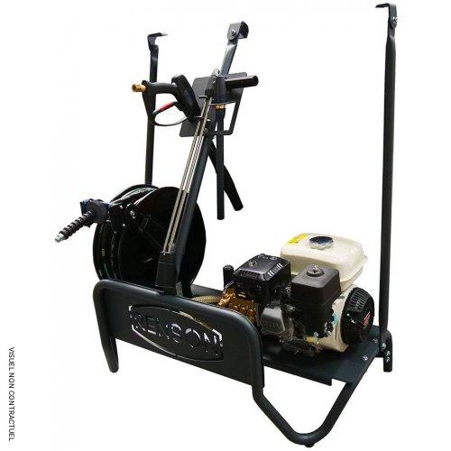 Nettoyeur haute pression BOOSTIBC thermique débit 10 l/min sans cuve avec enrouleur - Flexible 20 m - RENSON - Image 1