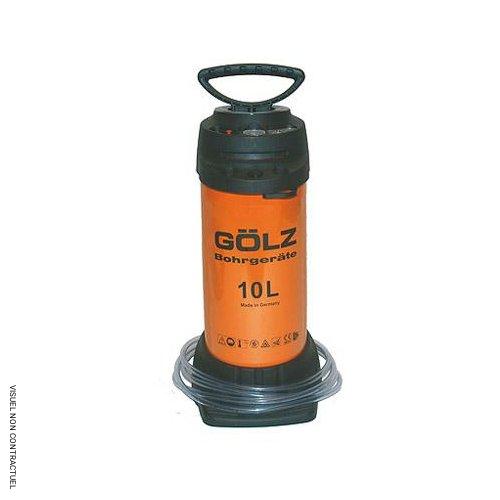 Réservoir d'eau sous pression acier 10 litres avec raccord Gardena - GOLZ - Image 1