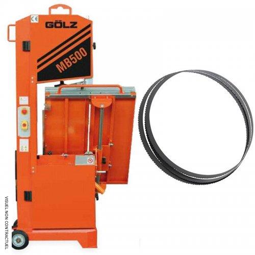 Scie à brique à ruban MB500 profondeur de coupe 500 mm + 1 ruban WIDA3850x27 spécial béton cellulaire - GOLZ - Image 1