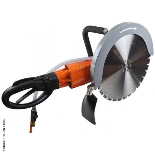 Scie électrique circulaire pour coupe à ras de mur HS400F coupe sous arrosage + 1 disque TS40GX Ø 400 mm - GOLZ - Image 2