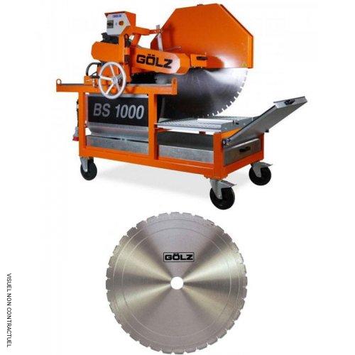 Scie électrique triphasée de maçon BS1000 + 1 disque BS30 Ø 1 000 mm - GOLZ - Image 1