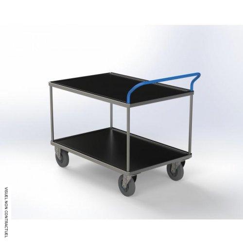 Servantes 2 plateaux tôlés 500 Kg - PLANORGA - Image 1