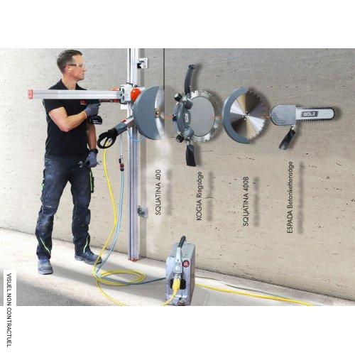 Système de rails complet HF-RS4 pour découpe murale - GOLZ - Image 4