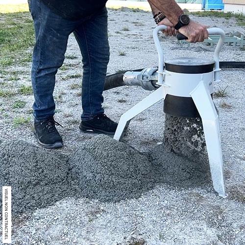 Trépied support tuyau Ø 65 mm pour machine à chape X-SCREED - EUROMAIR - Image 2