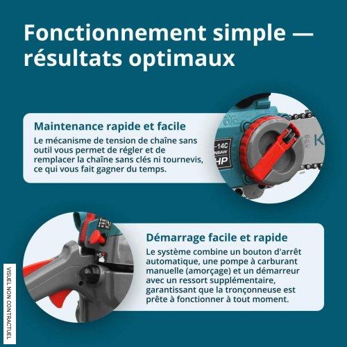 Tronçonneuse à essence KS CS18G-14C - KÖNNER & SÖHNEN - Image 4